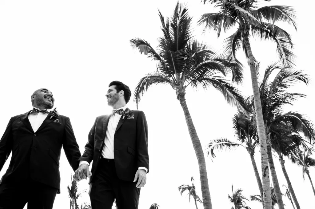 gay beach wedding