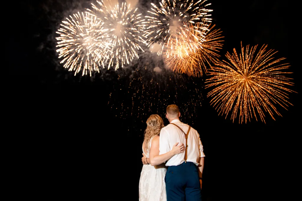 fireworks at the beach